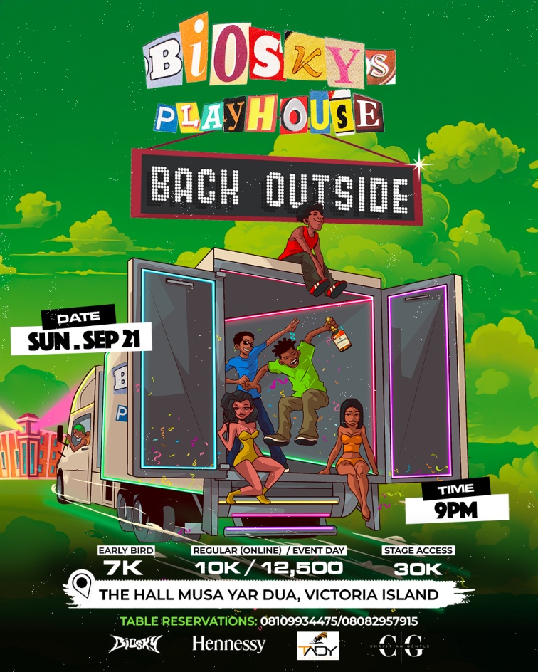 BIOSKY'S PLAYHOUSE "BACK OUTSIDE" -- on announce